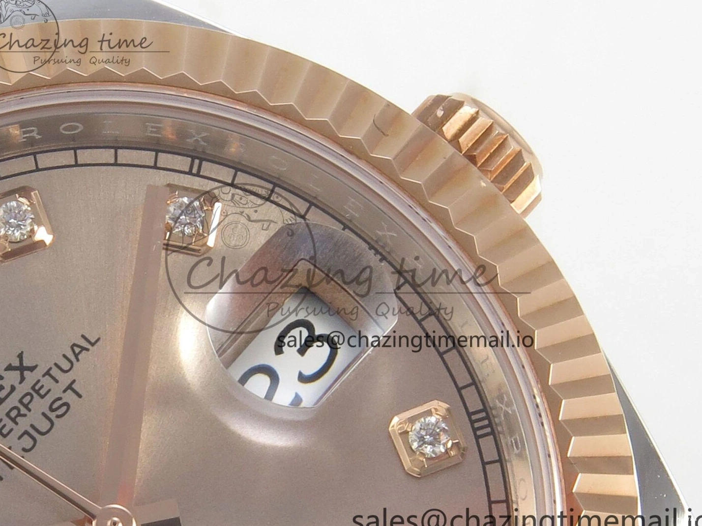 MiroTime 1218 Colorful DateJust 41 126331 SS RG ARF 1:1 Best Edition RG Diamonds Dial on Oyster Bracelet SH3235 (Weighted) 185